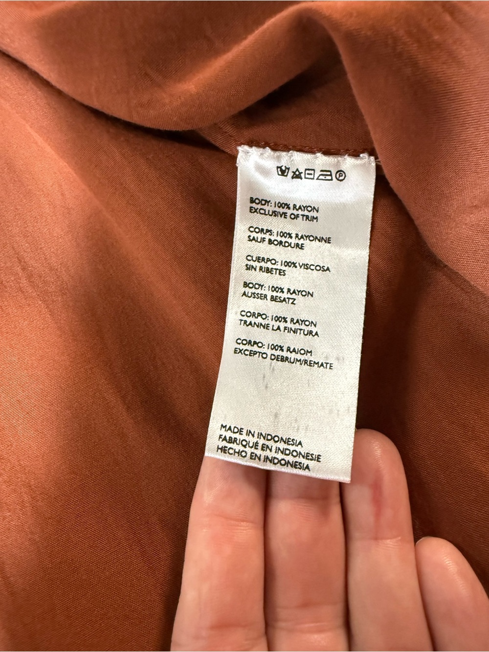 Cleobella Rust Open-Front Draped Kimono - Picture 4 of 10